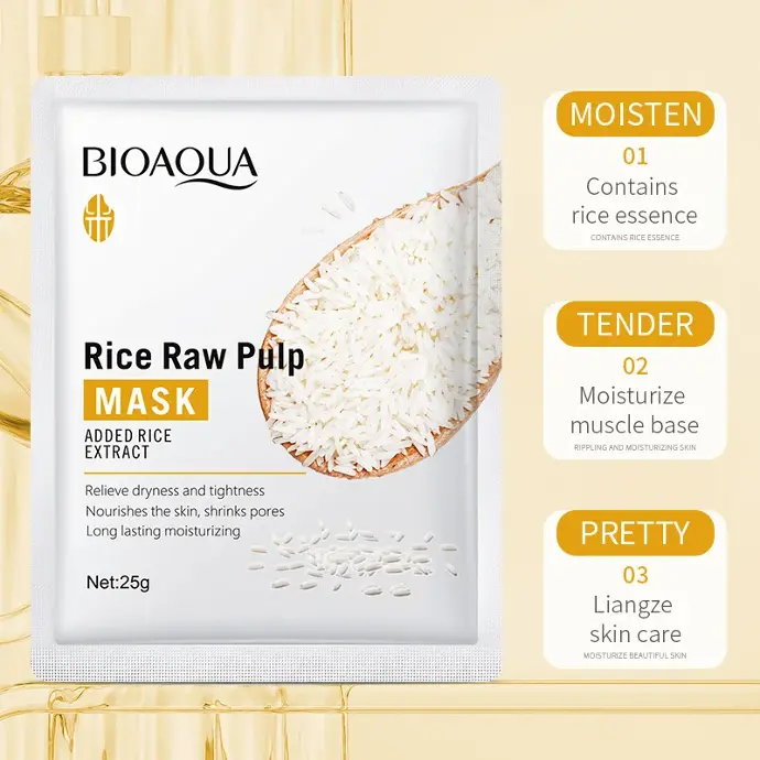 Bioaqua Mascarilla de pulpa de arroz