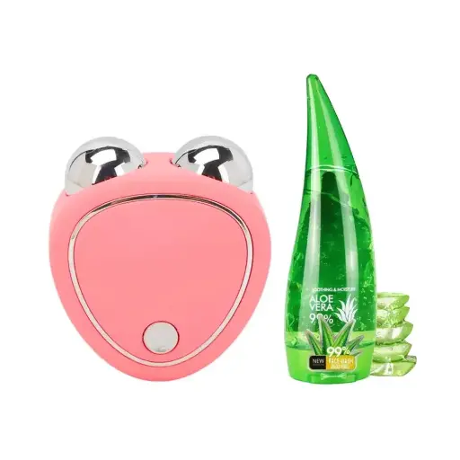 Masajeador facial con gel