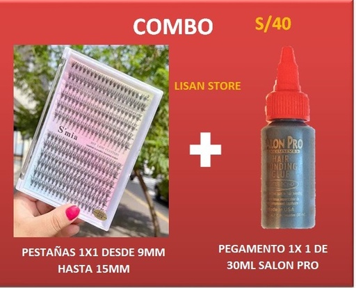 Pestañas + Pegamento